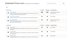 Desktop Screenshot of gutschein-forum.com