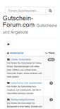 Mobile Screenshot of gutschein-forum.com